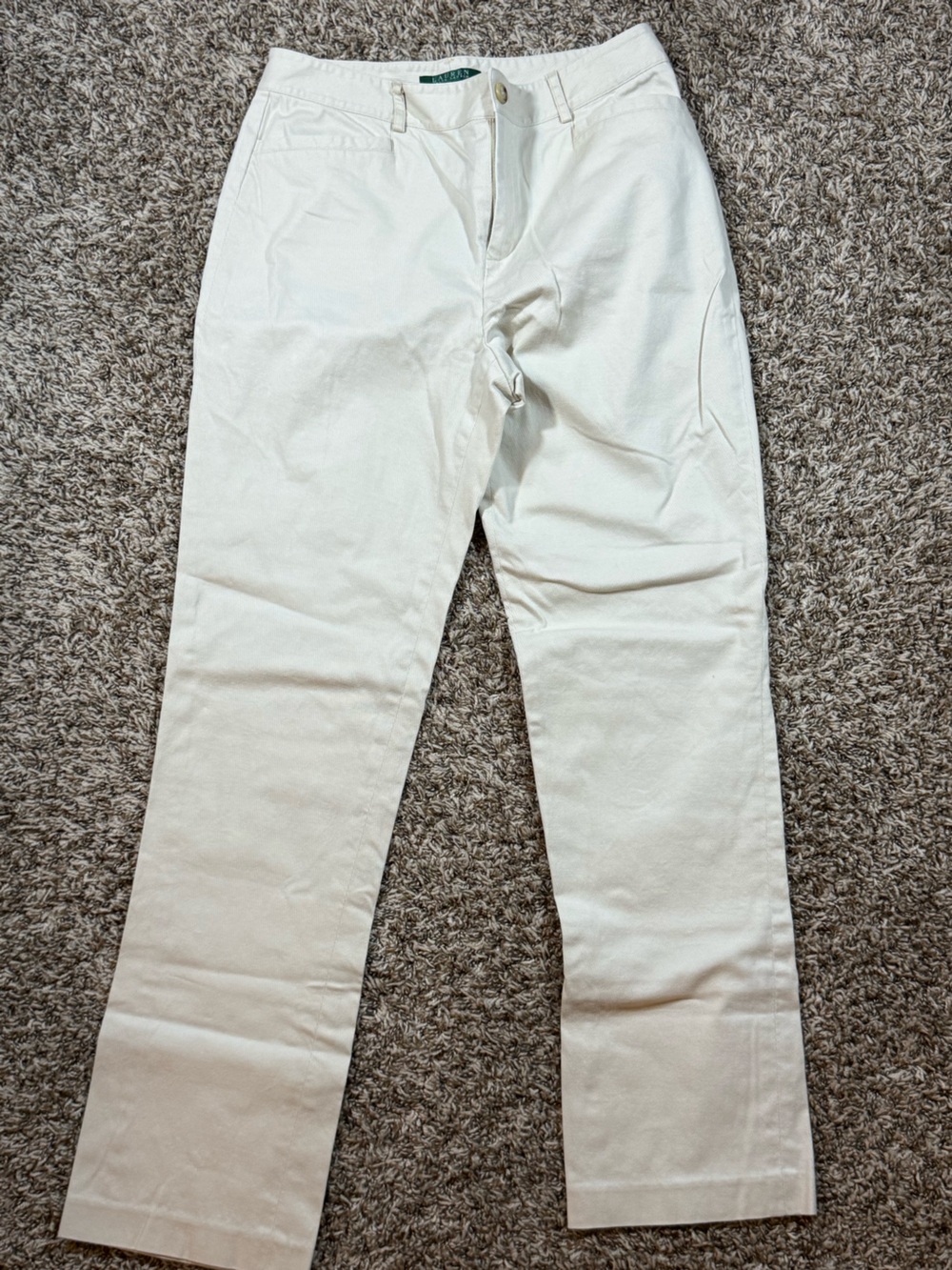 Ralph Lauren Cream Skinny Jeans